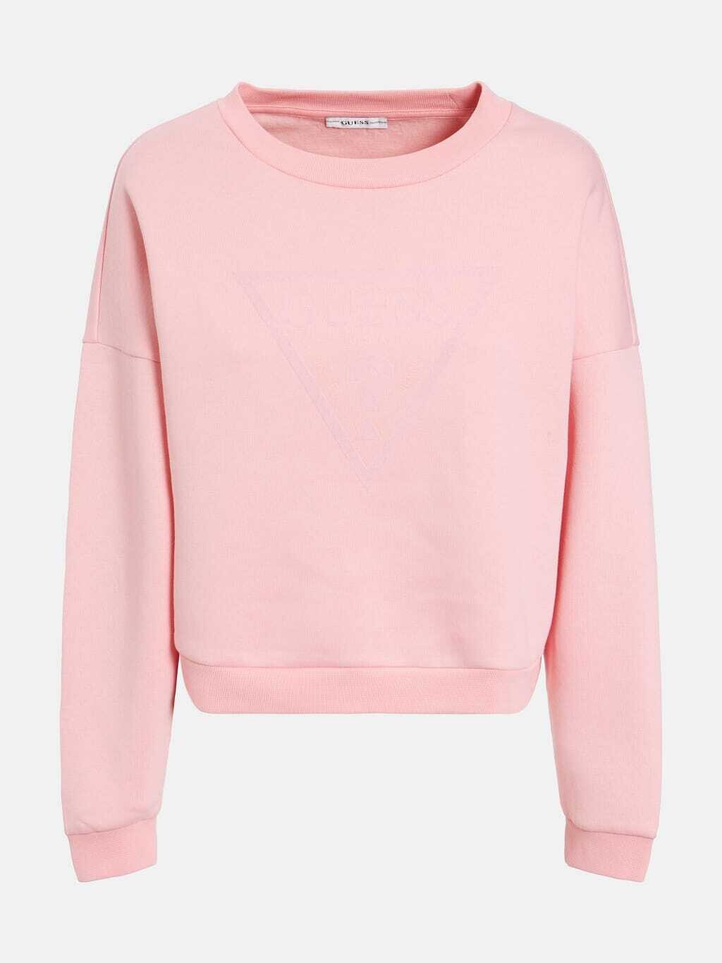 Guess Sweatshirt met logo roze