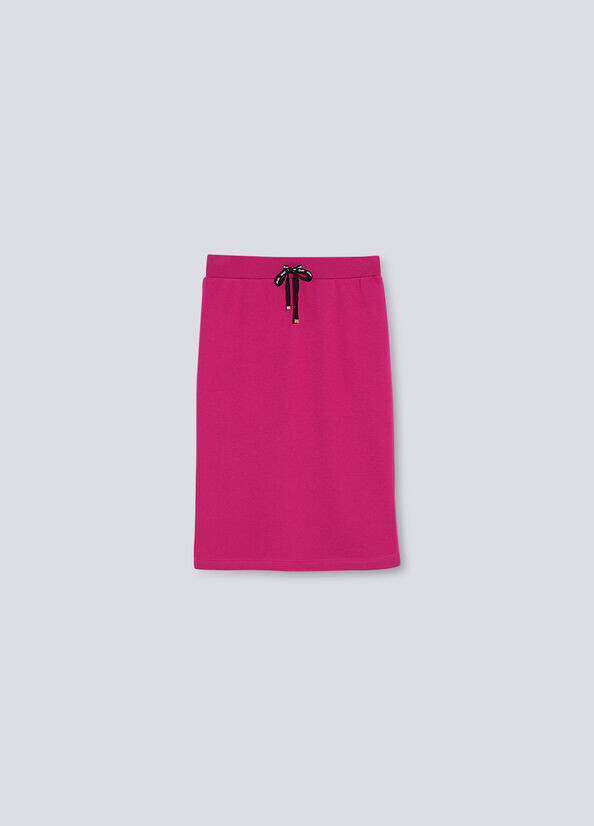 Liu Jo Fleece Midi-Skirt Pink