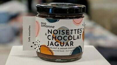 Allo Simonne - Tartinade noisettes et chocolat jaguar