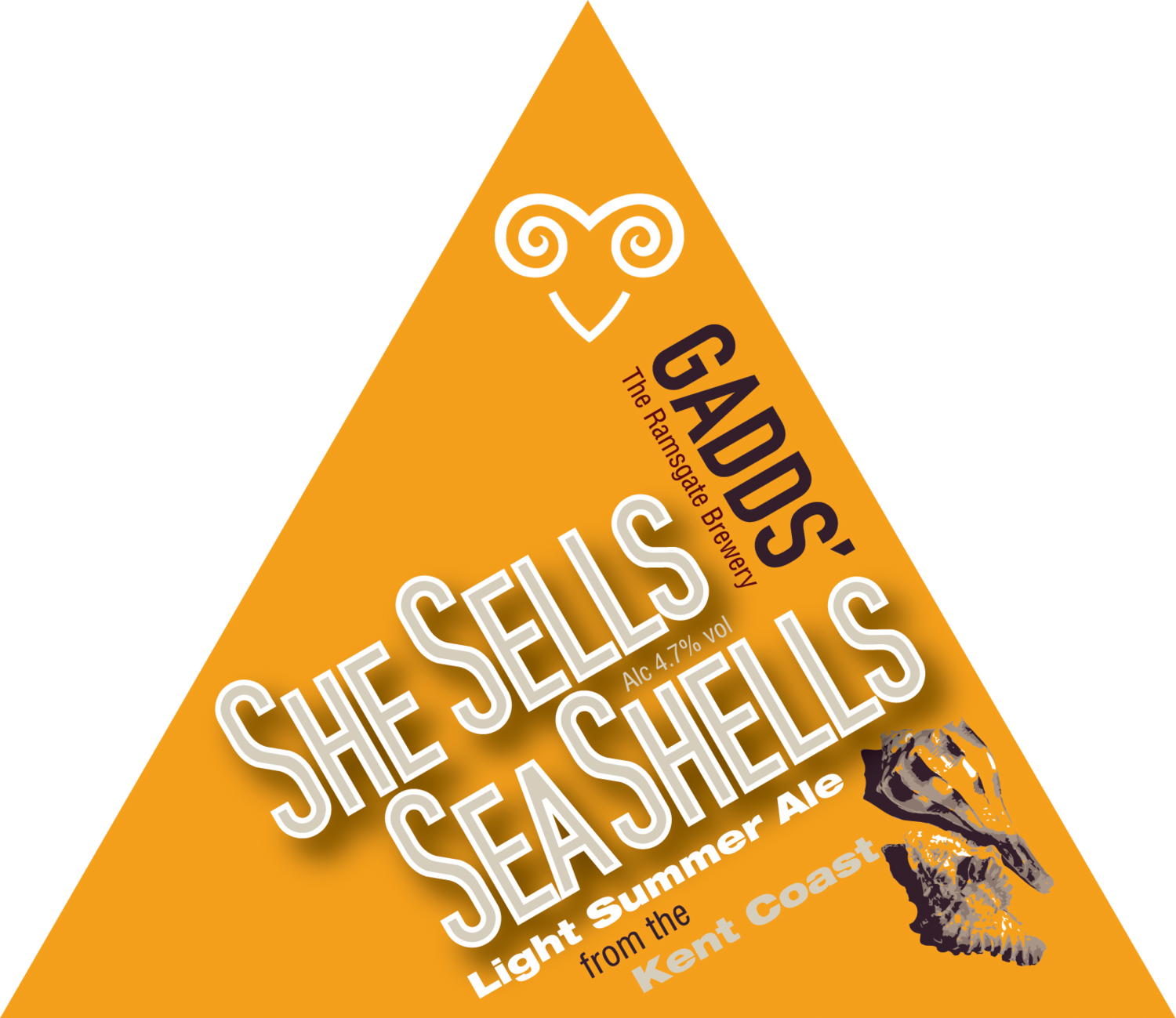 GADDS&#39; Draught SheSells SeaShells 
Available in 4-pint bag, 10 litre and 20 litre bag-in-box
