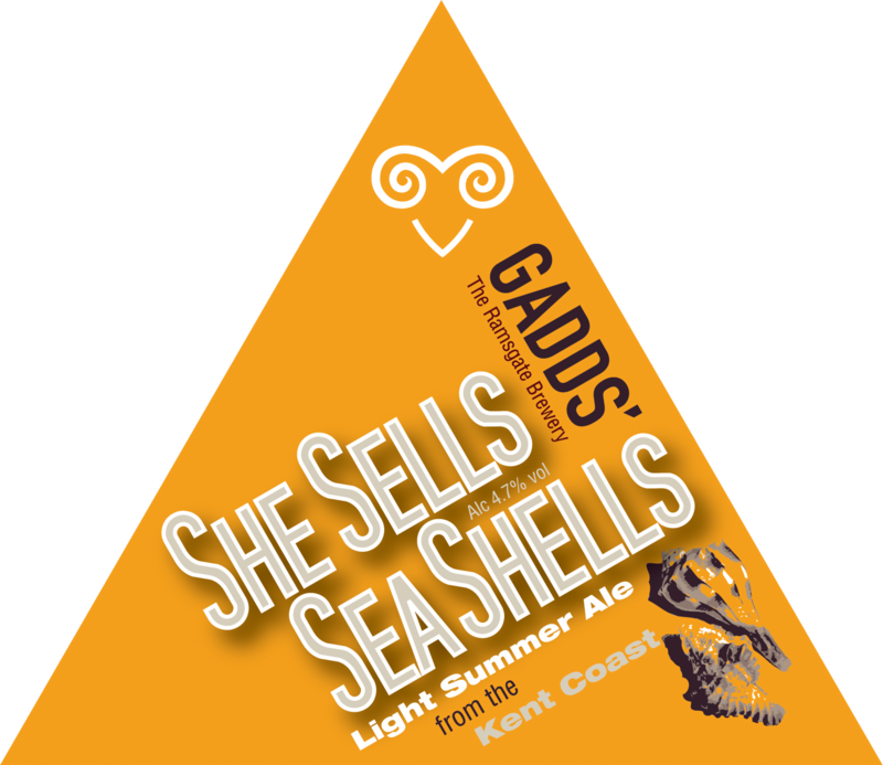 GADDS' Draught SheSells SeaShells 
Available in 4-pint bag, 10 litre and 20 litre bag-in-box