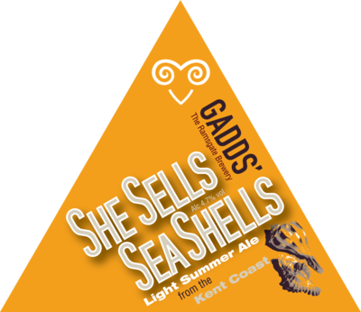 GADDS' Draught SheSells SeaShells  Available in 4-pint bag, 10 litre and 20 litre bag-in-box