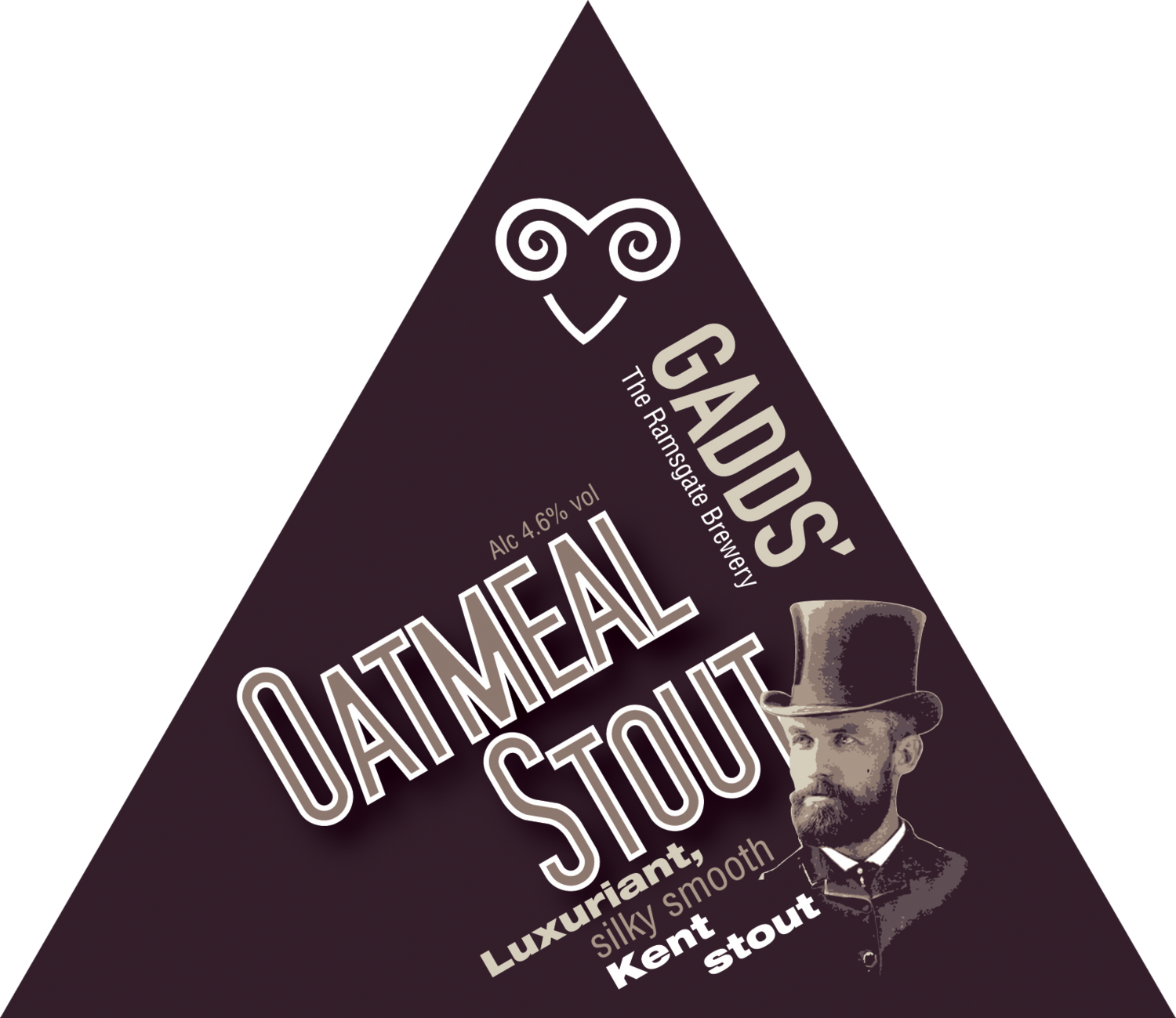 GADDS&#39; Draught Oatmeal Stout 
Available in 4-pint bag, 10 litre and 20 litre bag-in-box