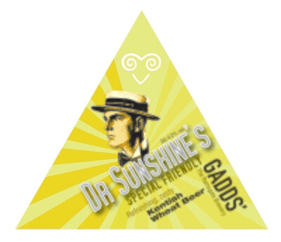 Dr Sunshine's Special Friendly English Wheat Ale Available in 4-pint bag, 10 litre and 20 litre bag-in-box