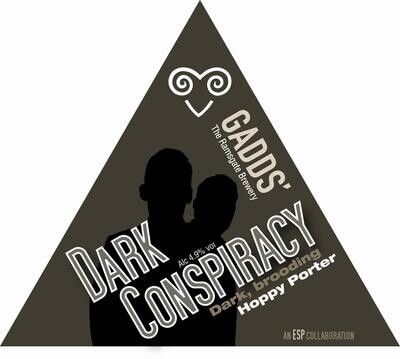 GADDS' Draught Dark Conspiracy Available in 4-pint bag, 10 litre and 20 litre bag-in-box