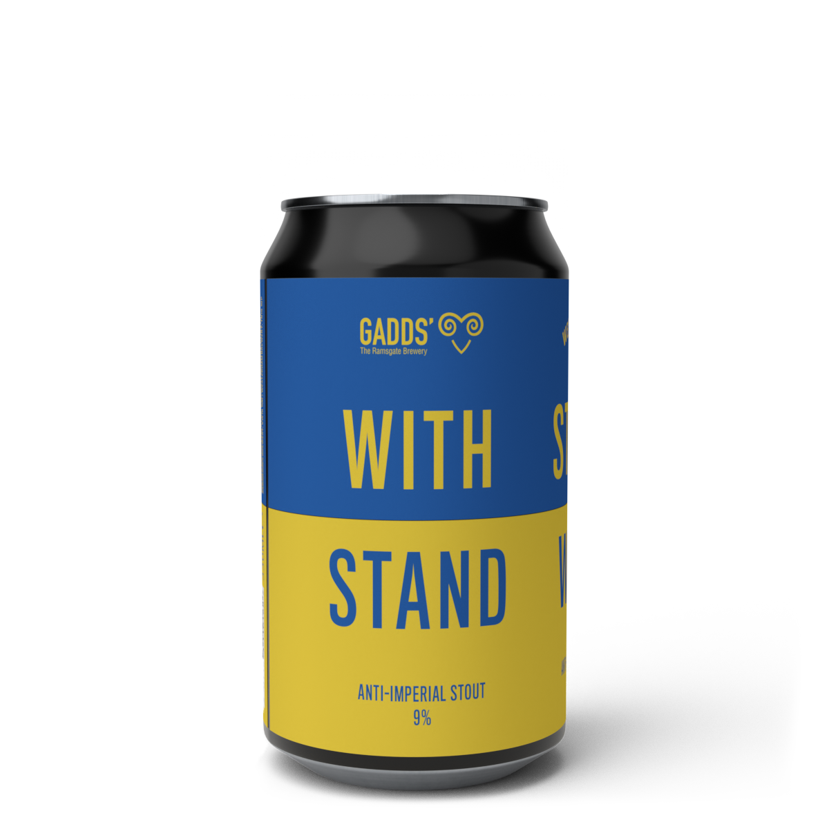 WITHSTAND, STAND WITH, Ukrainian Anti-Imperial Stout 9% SINGLE CAN