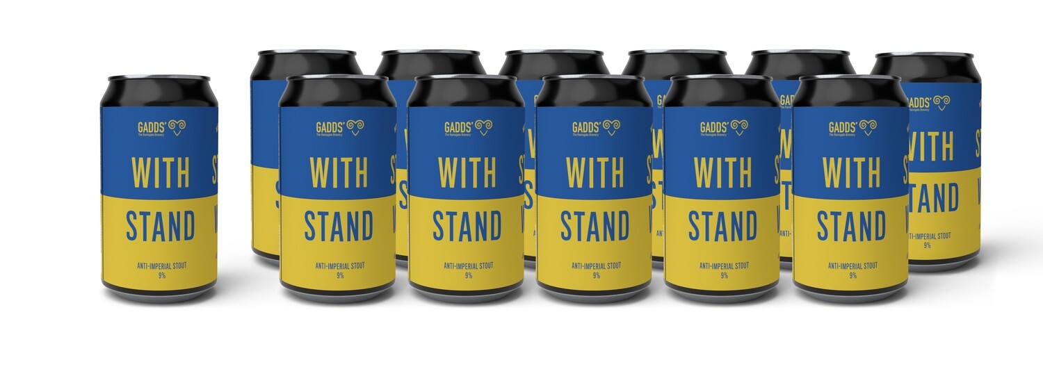 WITHSTAND, STANDWITH Ukrainian Anti-Imperial Stout 9% x 12 cans