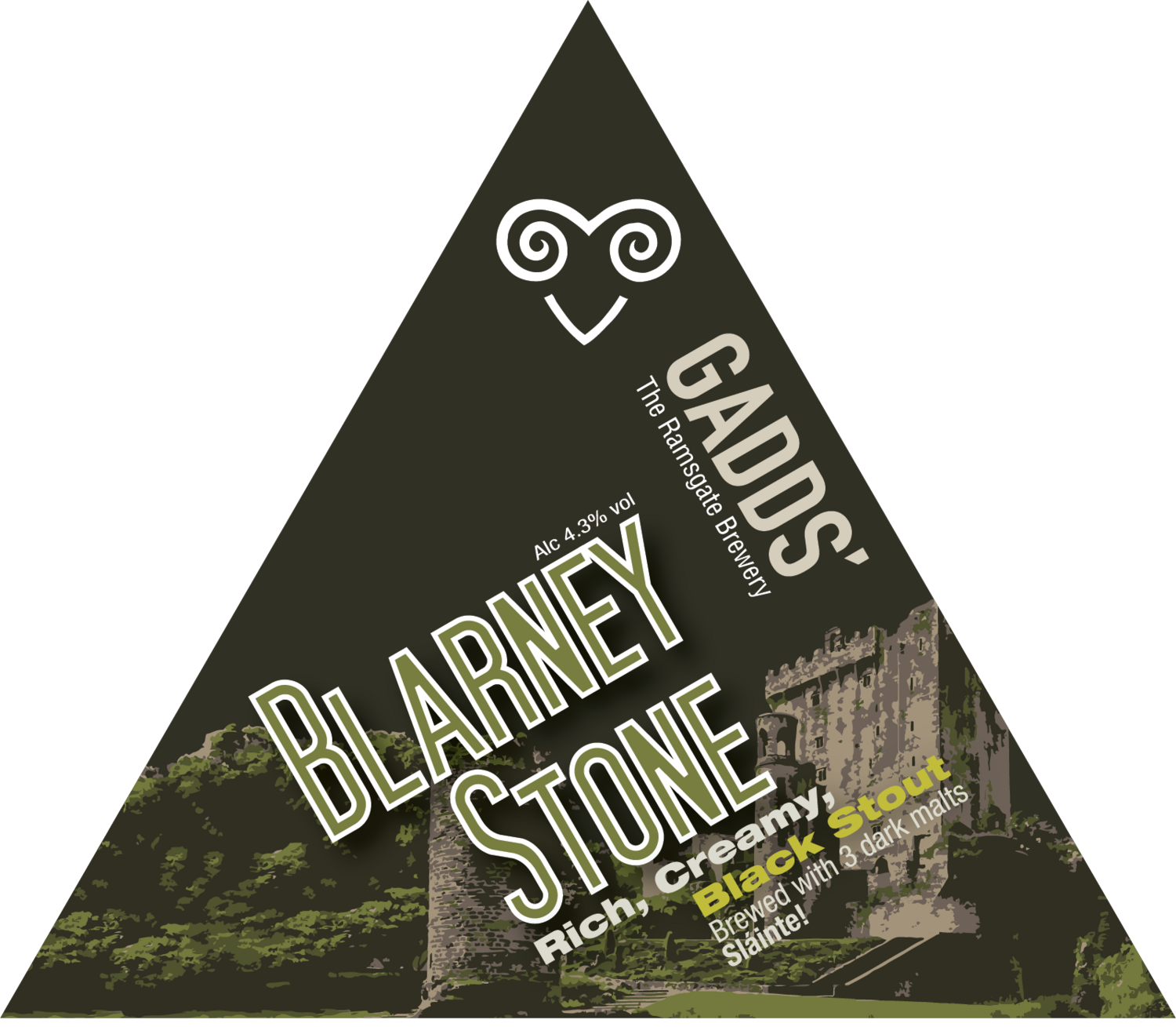 GADDS&#39; Draught Blarney Stone  Available in 4-pint bag, 10 litre and 20 litre bag-in-box