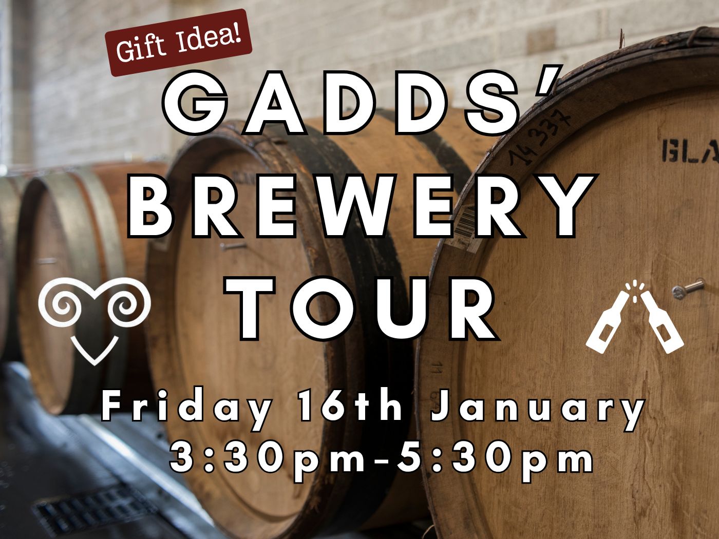 January BREWERY TOUR - Friday 16th January 2026  3.30-5.30pm