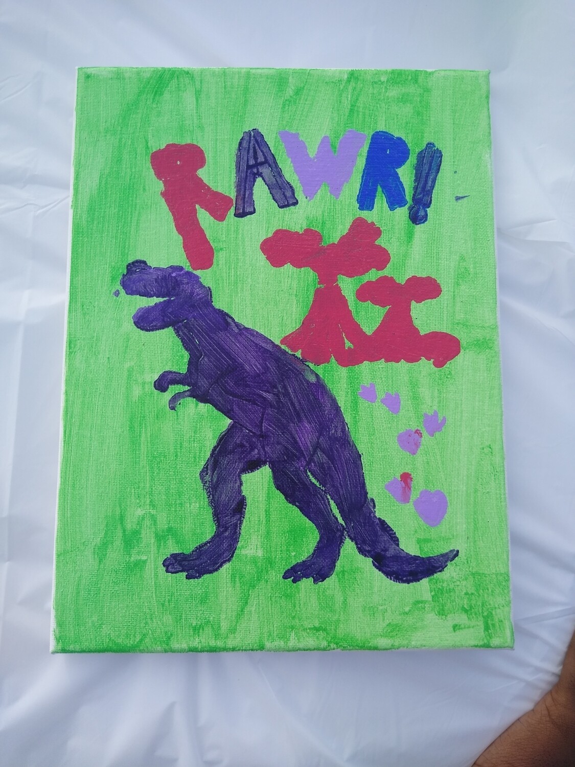 RAWR Dinosaur Painting RAWR Dinosaur Painting
