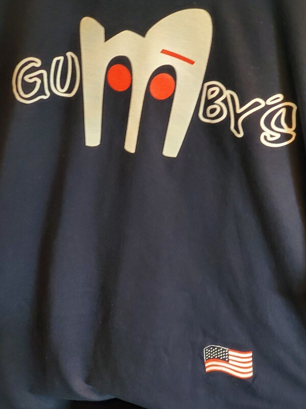 Gumby's Navy Blue T-shirt w/White Letters