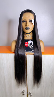 Bone Straight(5 by 5)Partial Frontal Wig.