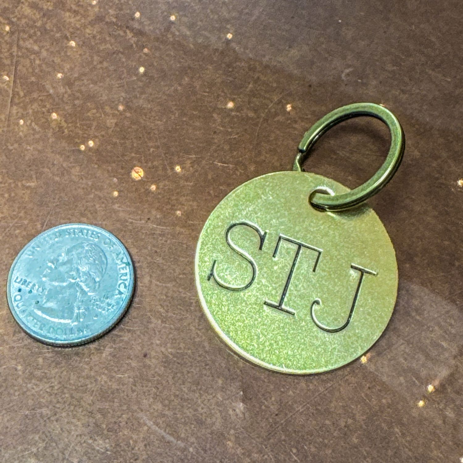 STJ BRASS KEYCHN