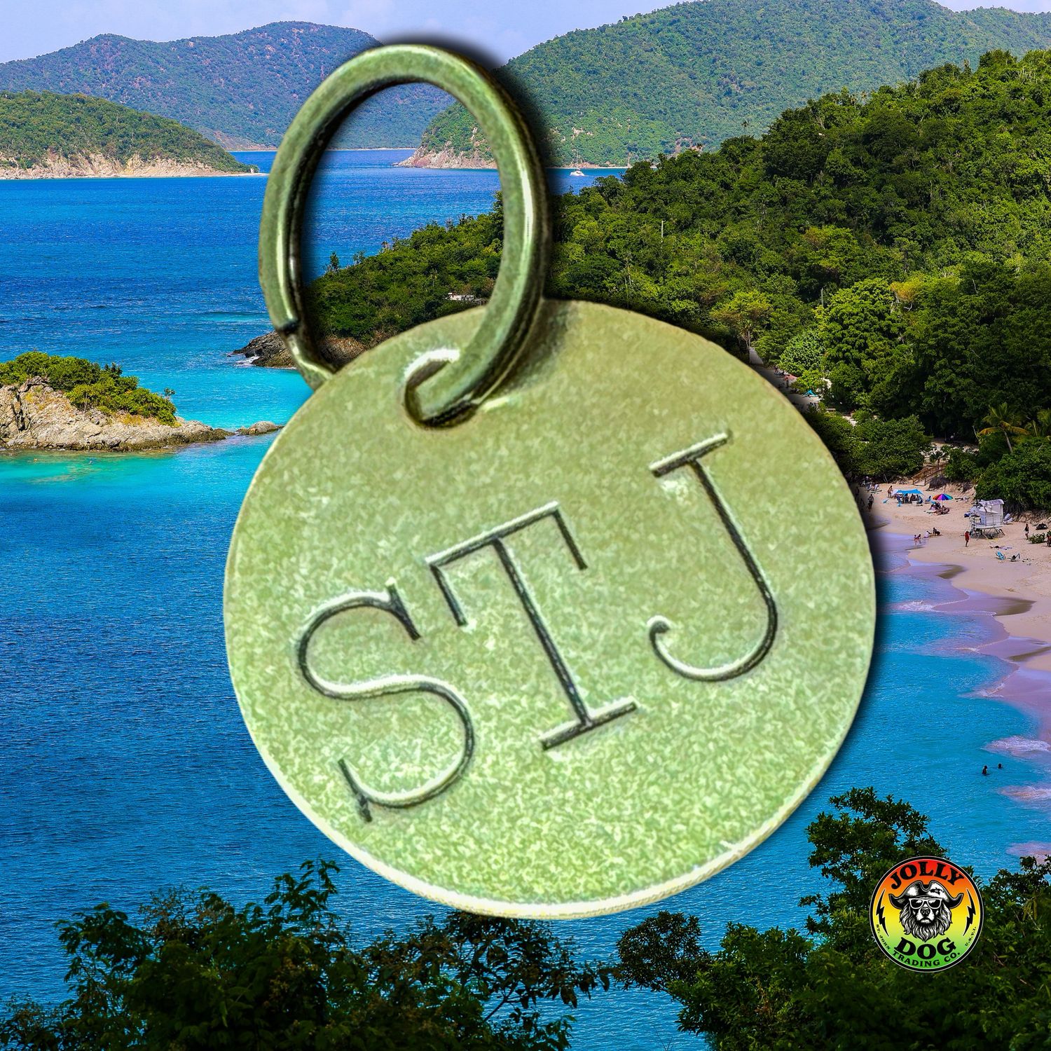 STJ BRASS KEYCHN