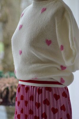 Kurzarm Pulli Herzen