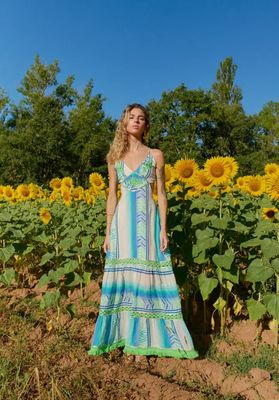Kleid Aqua Blue