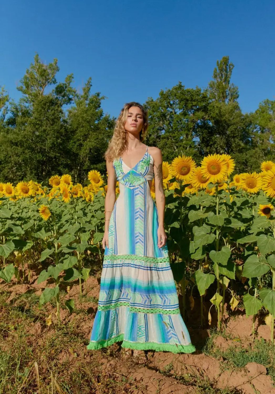 Kleid Aqua Blue