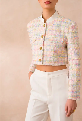 Tweed Jacke