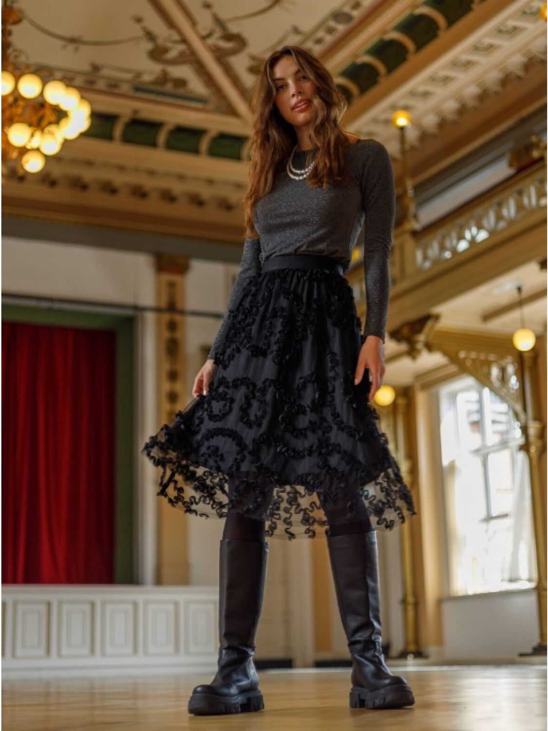 Swirl Skirt 3D-Spitze