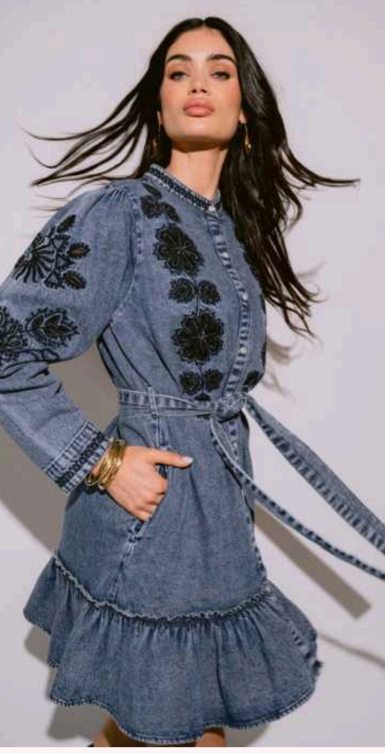 Floral Cosmos Minikleid