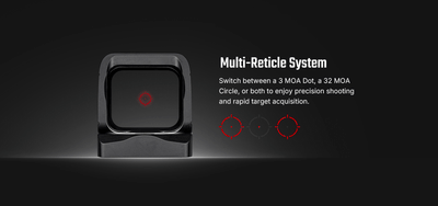 Osight X 3 MOA Dot &amp; 32 MOA Circle with OAL Material