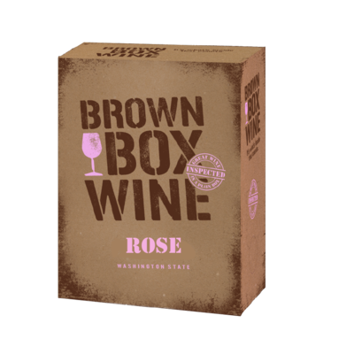 Brown Box Rose', case of three 3L boxes Brown Box Rose', case of three 3L boxes