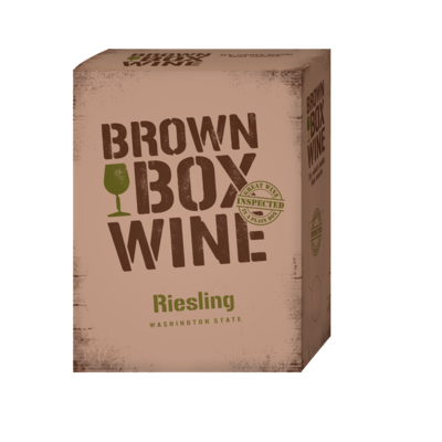 Brown Box Riesling, case of three 3L boxes Brown Box Riesling, case of three 3L boxes