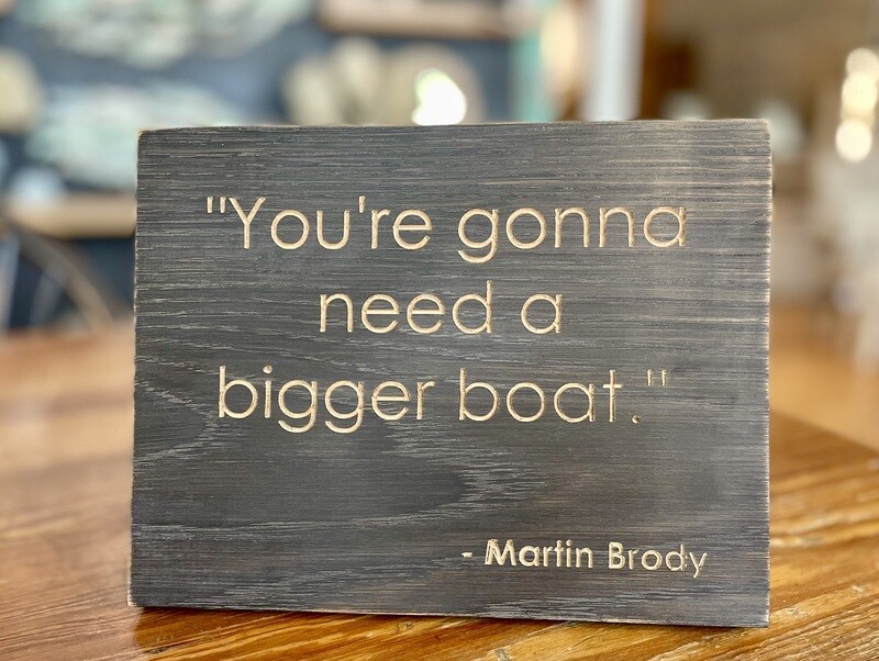 Movie Quote Plaque Jaws