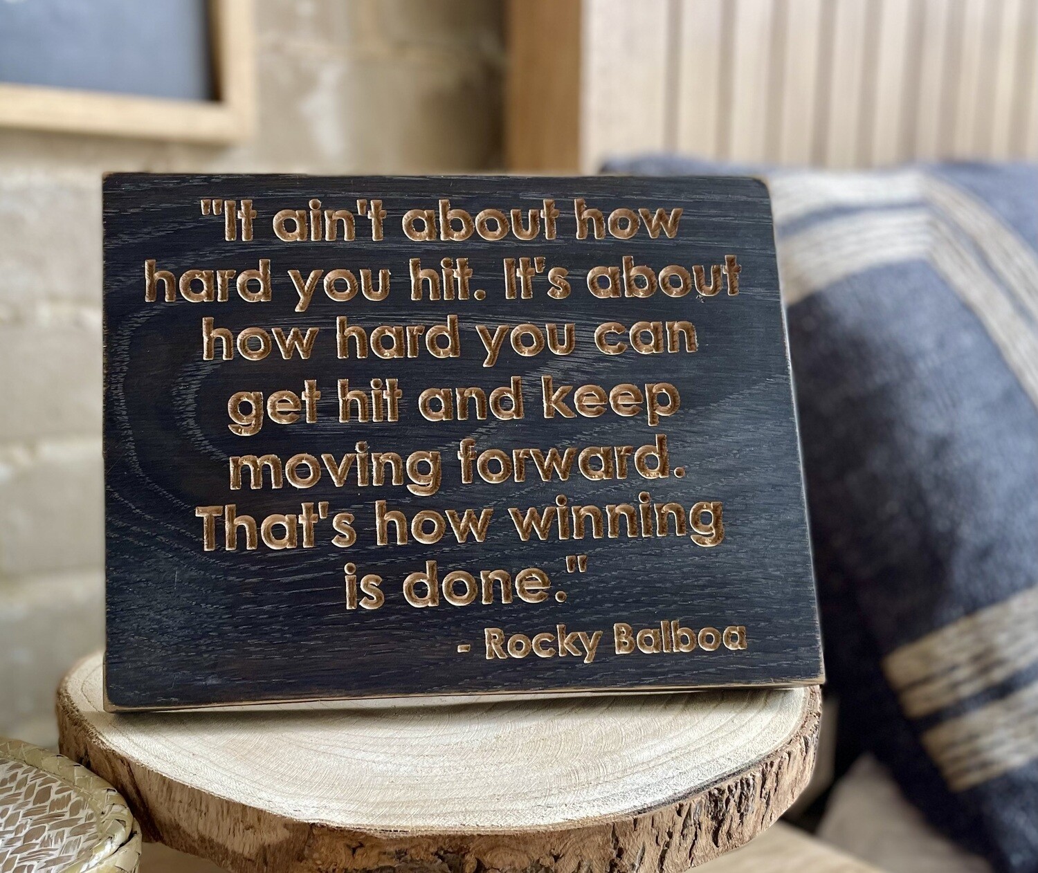 Movie Quote Plaque Rocky