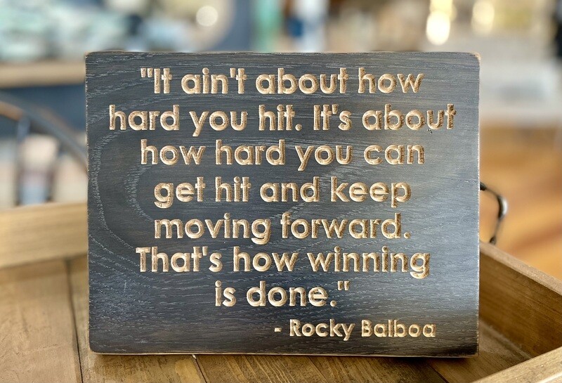 Movie Quote Plaque Rocky