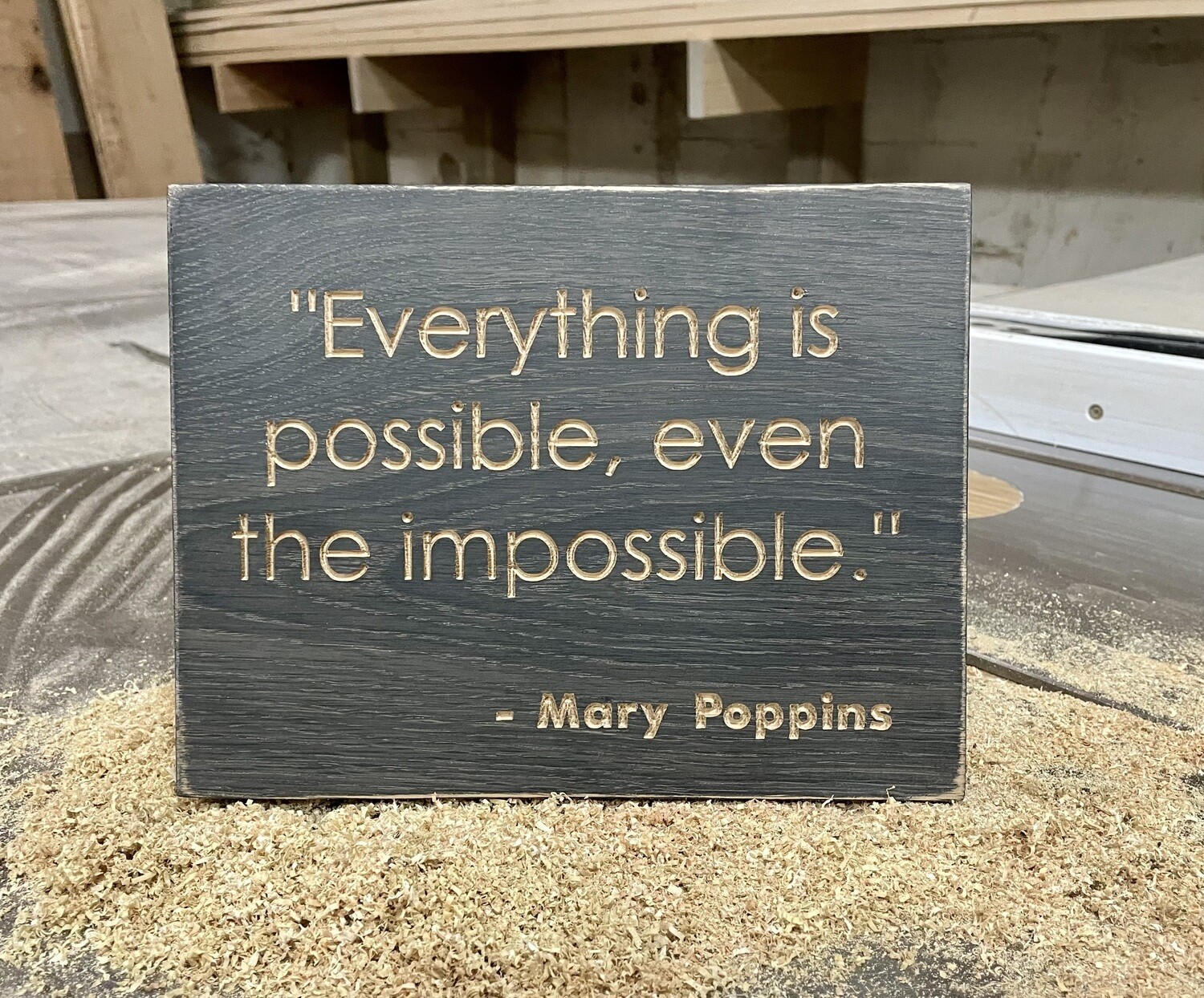 Movie Quote Plaque Poppins