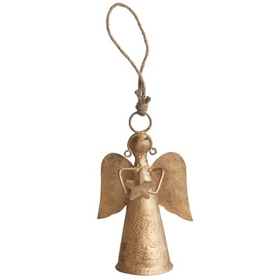 Metal Angel Bell Ornament