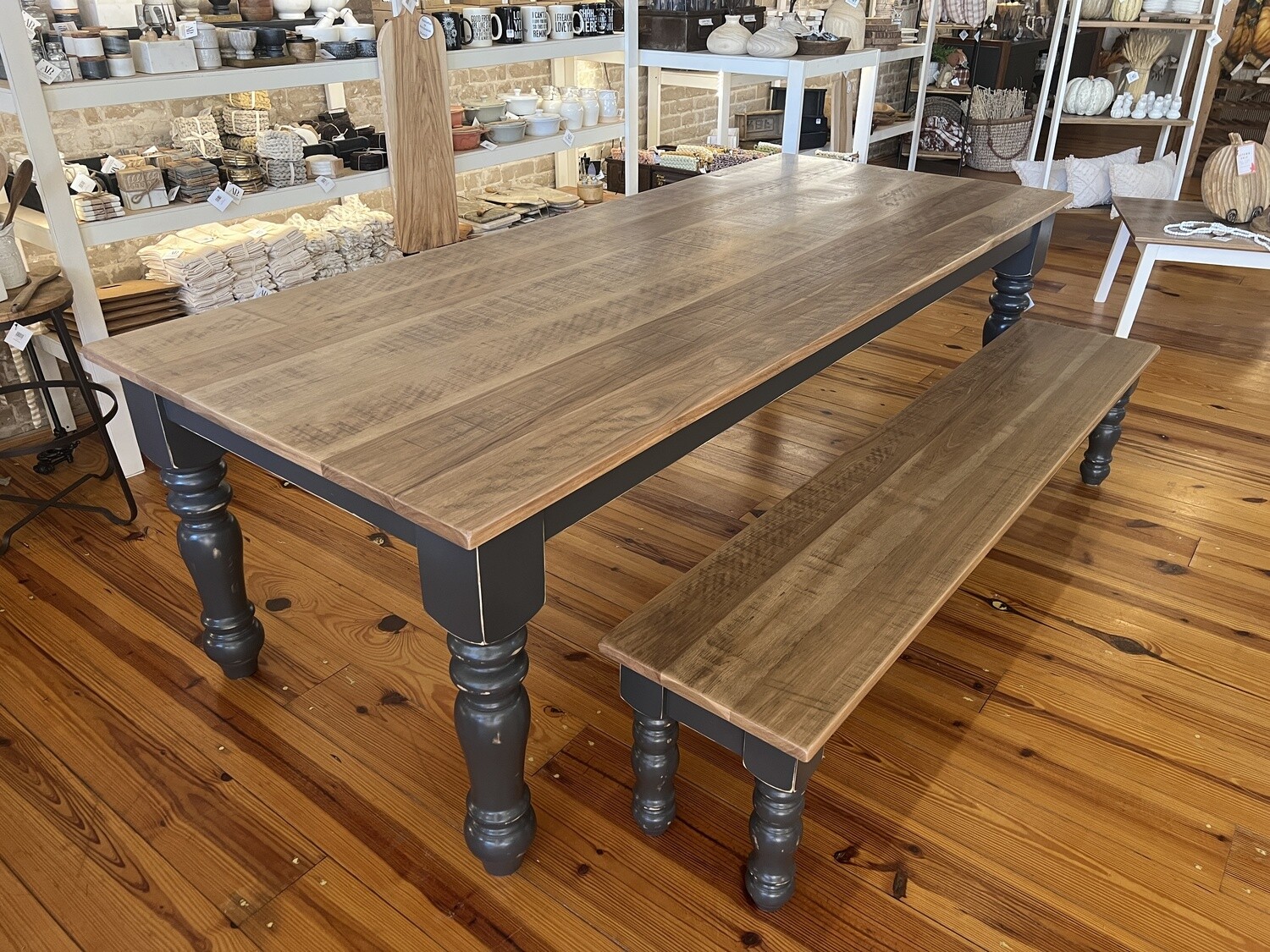 AB 8' Turned Leg Table/Bench