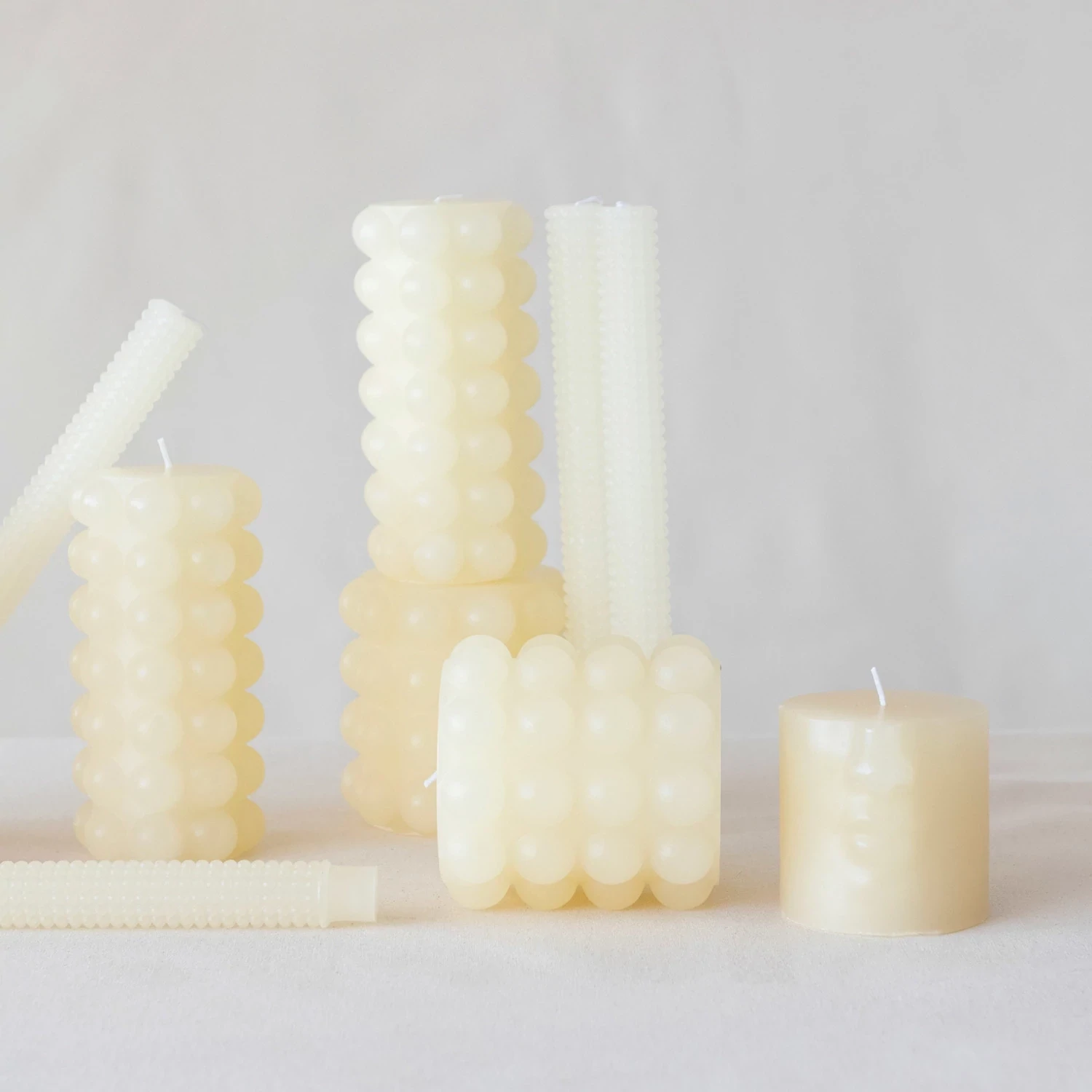 Hobnail Candle Cream