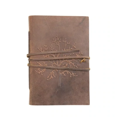 Leather Journal w/Tree