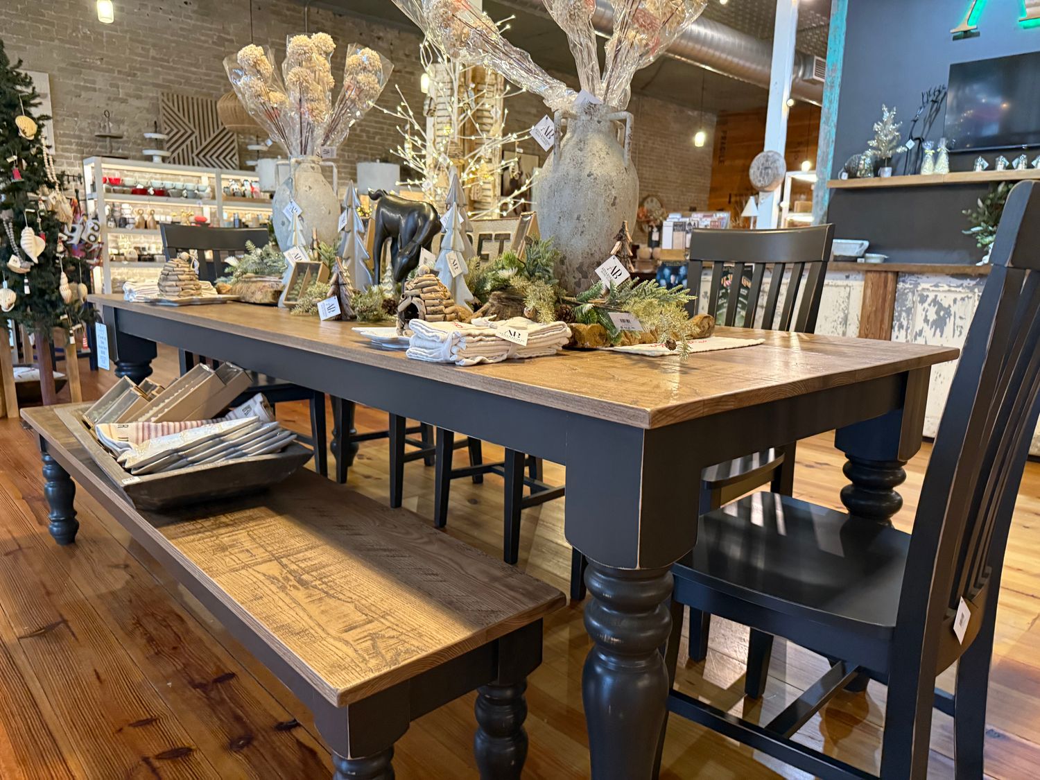 AB 8&#39; Turned Leg Table/Bench