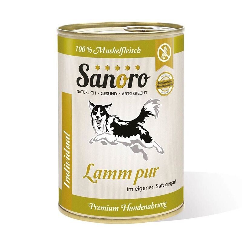 Sanoro Pures Muskelfleisch vom Lamm 400g