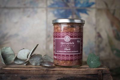 Herzstück - Pferd mit Süßkartoffel und Kamille 380g
