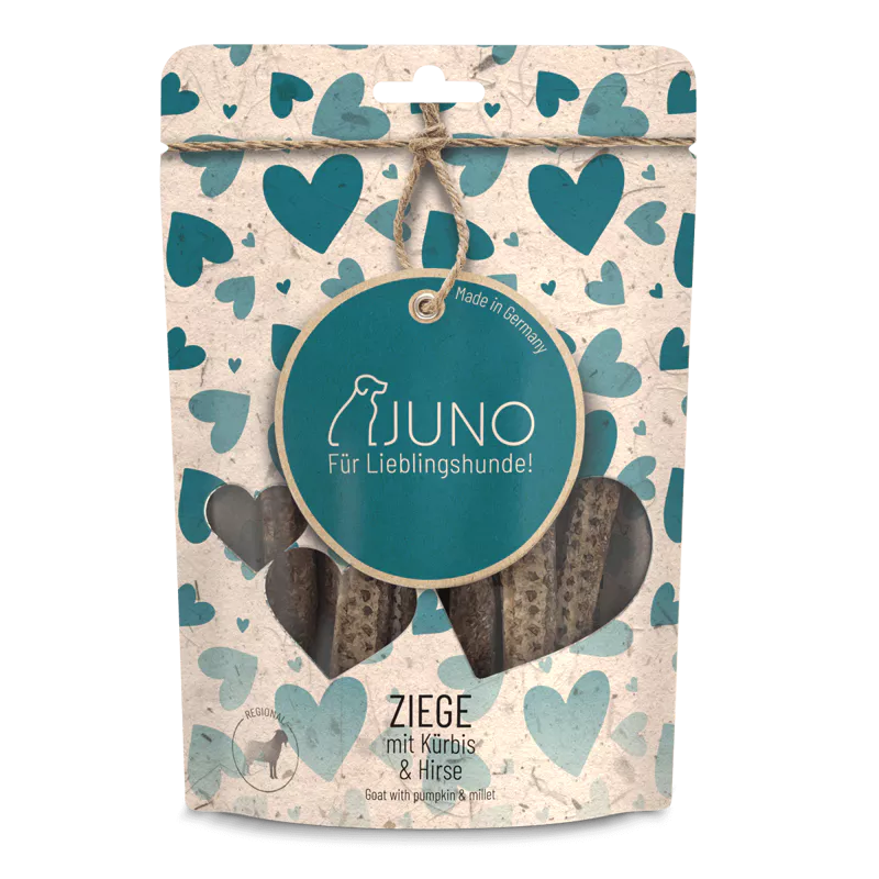 Juno ZIEGE / STICKS mit Bio Kürbis & Bio Hirse