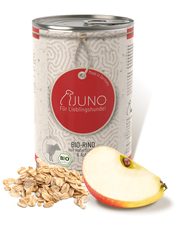 Juno - BIO-RIND mit Bio Haferflocken & Bio Apfel 400g
