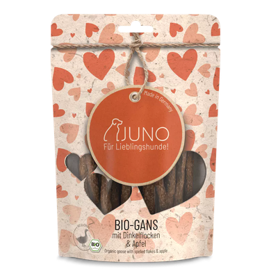 Juno BIO-GANS / STICKS mit Bio Dinkelflocken & Bio Apfel Juno BIO-GANS / STICKS mit Bio Dinkelflocken & Bio Apfel