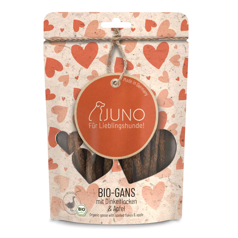 Juno BIO-GANS / STICKS mit Bio Dinkelflocken & Bio Apfel