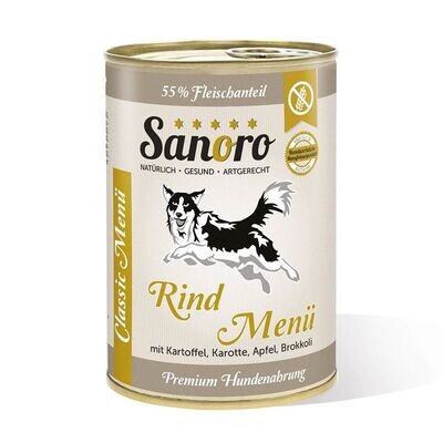 Sanoro Menü Classic vom Rind 400g Sanoro Menü Classic vom Rind 400g