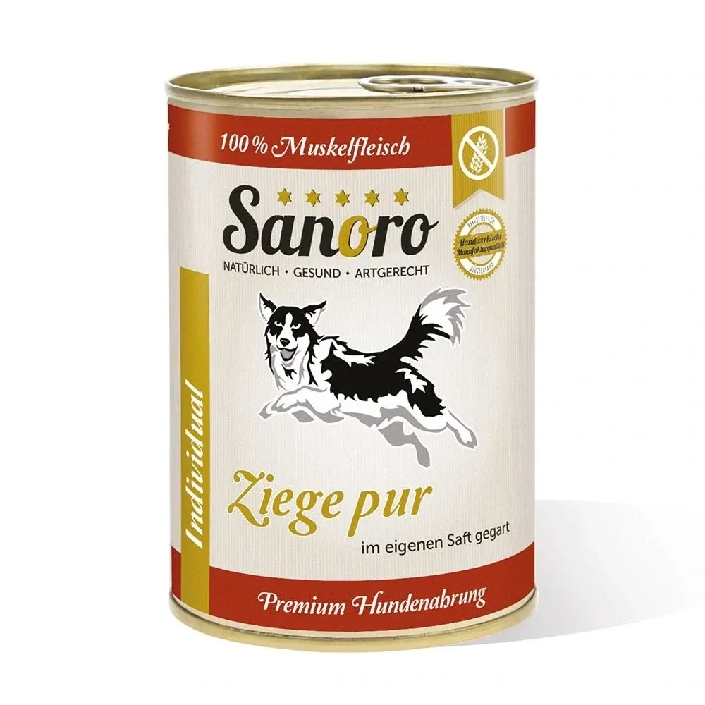 Sanoro Pures Muskelfleisch von der Ziege 400g Sanoro Pures Muskelfleisch von der Ziege 400g