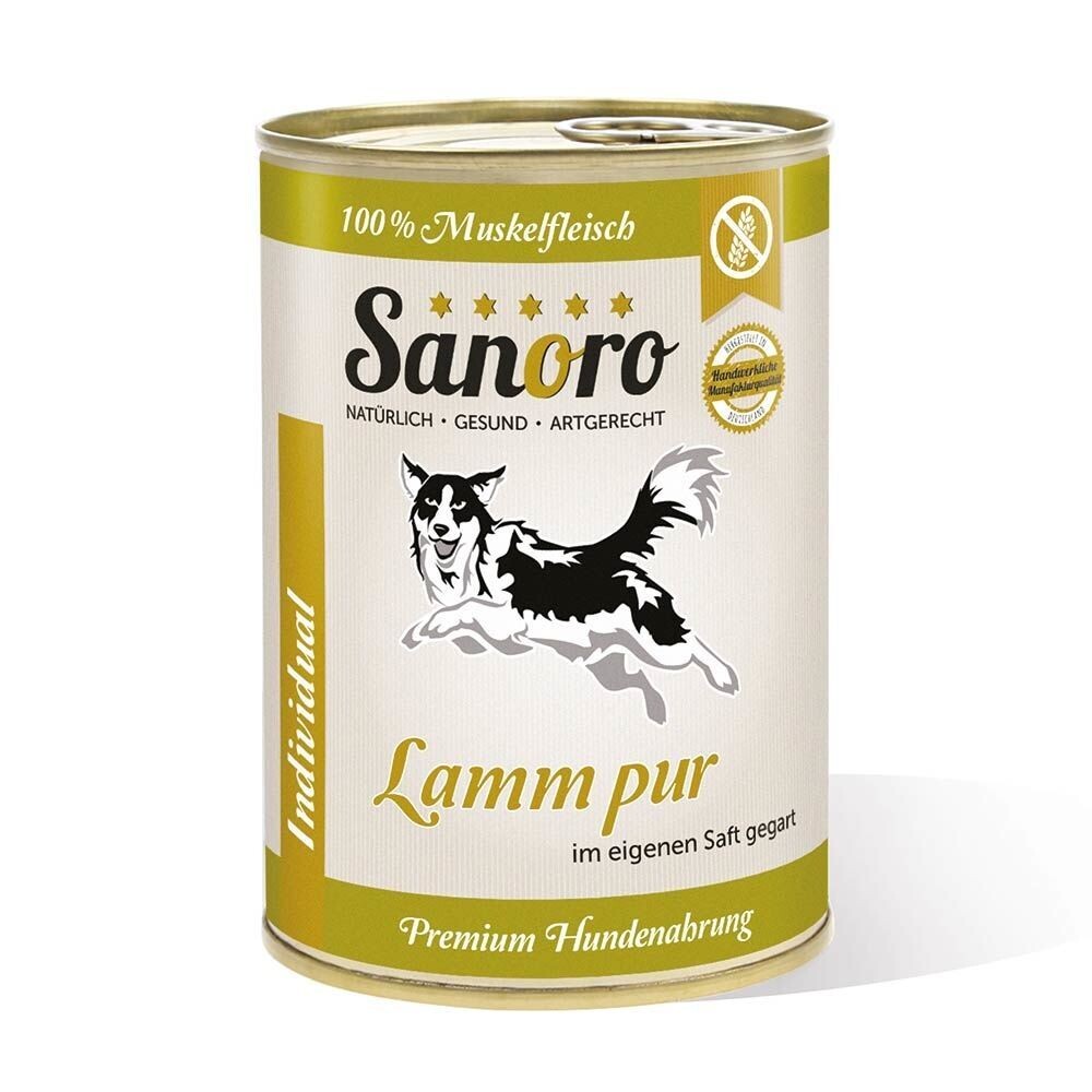 Sanoro Pures Muskelfleisch vom Lamm 800g Sanoro Pures Muskelfleisch vom Lamm 800g