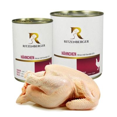 Hähnchen mit Hirse und Ei 800g Hähnchen mit Hirse und Ei 800g