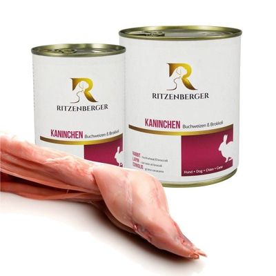 Kaninchen mit Buchweizen & Brokkoli 800g Kaninchen mit Buchweizen & Brokkoli 800g