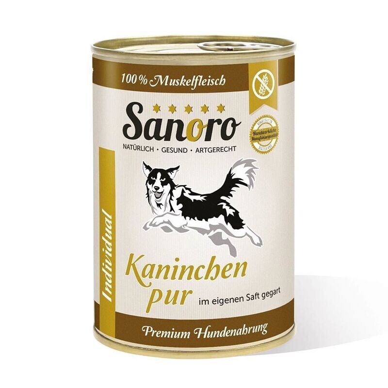 Sanoro Pures Muskelfleisch vom Kaninchen 400g