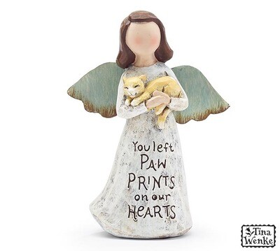 Figurine Angel Holding Cat - 2575 - HEM