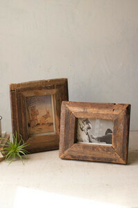 Recycled Wood Photo Frame Lrg - 1406a - HEM